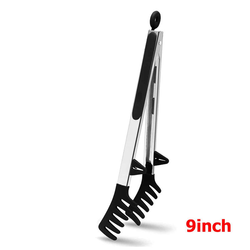 east Essentials Kitchen Tongs Silicone Food Tongs Non Stick Cooking Serving Tongs For BBQ Salad Steak Pasta Spaghetti Noodles