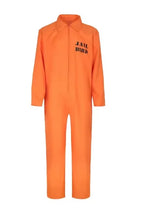 Adult Orange Prisoner Halloween Costume – Unisex Carnival Cosplay Jumpsuit