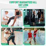 1/2PCS Full Leg Copper Compression Sleeves for Men And Women Long Knee Brace Support for Basketball, Running, Workout, Cycling