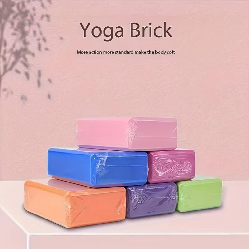 2PCS Yoga Blocks - Made from High-Density Foam, Lightweight, Supportive, And Odor-Free - Essential Yoga Gear for Women, Gym