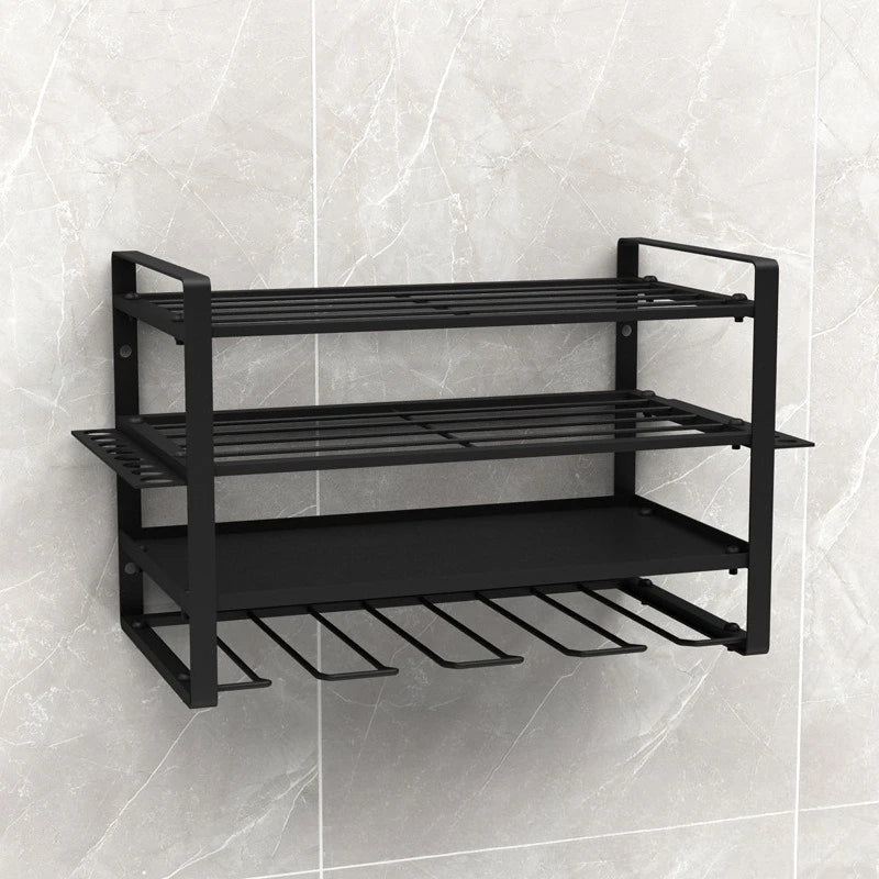 Ishmet Power Tool Organizer Wall Mount Heavy Duty Metal Tool Shelf Cordless Drill Hanger Storage Rack Tool Holder for Workshop Pegboard