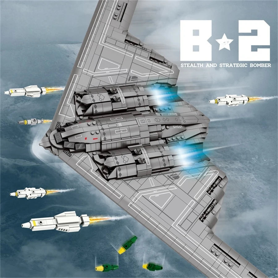 Lego STYLE B2 Stealth Bomber 2063pcs Building Blocks