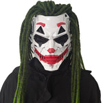 Cyberpunk Clown Mask with Braids – 2D Resin Cosplay Mask, Halloween Anime Role-Playing Prop, Costume Gift & Toy