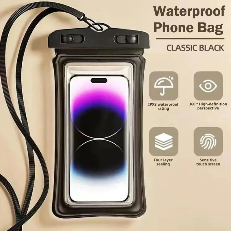 Waterproof Phone Case Pouches, Floating Bag, Touch Screen Access & More