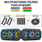 Fit & Smith Portable Multifunctional Push-up Board Set With Handles Foldable Fitness Equipment For Chest Abdomen Arms And Back Training
