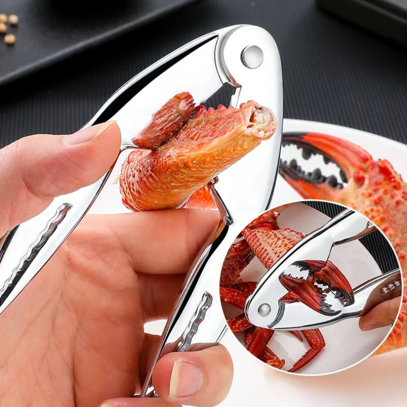 Ishmet Seafood Tools Multi-functional Zinc Alloy Claws Crab Needles Crab Scissors Kitchen Seafood Tools
