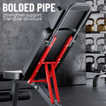PORIYA 9 in 1 Foldable Adjustable Weight Bench Fitness Bench Adjustable Bench Gym