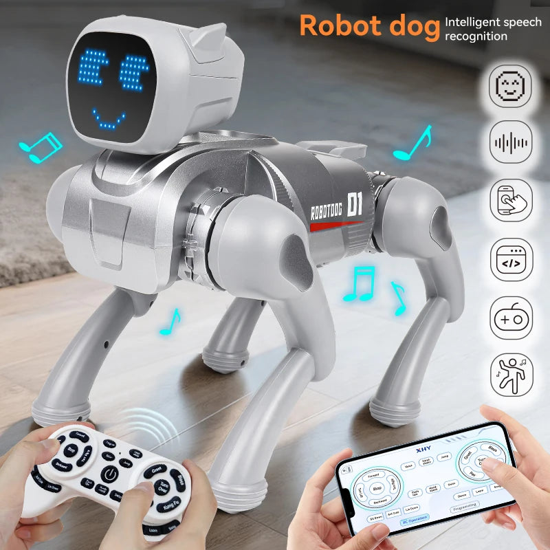 BK Toys Co. AI Smart RC Robot Dog Toys Voice Command, Programmable and more