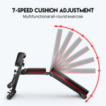PORIYA ADKING Weight Bench Fitness Bench Press Squat Rack Adjustable Home Gym Equip