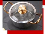 east Essentials Stock 3, Stock Pot Honeycomb Non-stick Pot with lid
