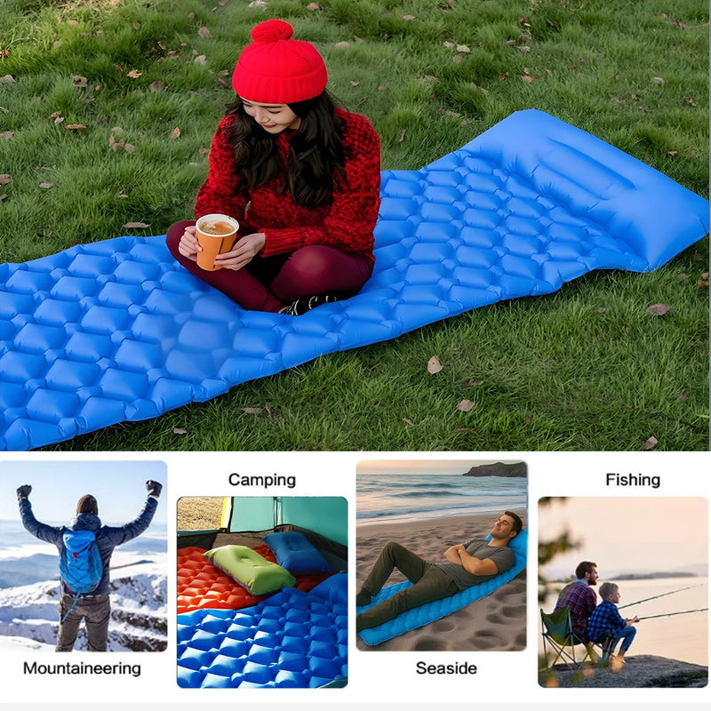 Inflatable Mattress Sleeping Pad Ultralight Camping Mat Air Mattress Camp mat for Hiking Tent Travel Backpacker