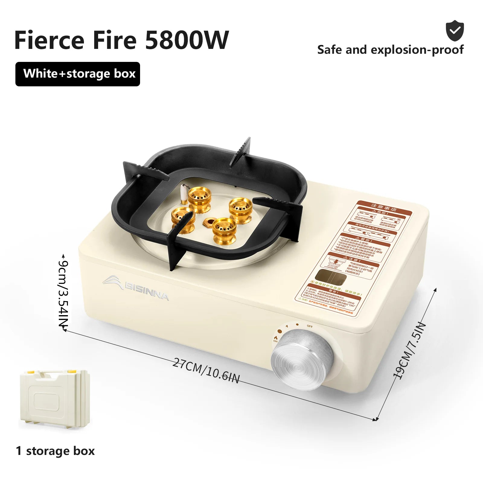 BISINNA Camping Gas Stove 5800W