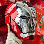 1:1 Iron Man MK5 Helmet – Wearable & Transformable Electronic Helmet, Voice-Activated Opening & Closing, Cosplay Costume Prop, Collectible Decoration & Gift
