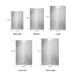 KitchenAed 316 Stainless Steel Panel and Chopping Board Kitchen Household Thickened Double Sided Cutting Board Block Kneading Dough Board