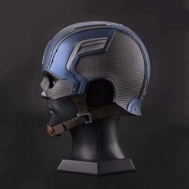 Captain America Helmet 1:1 Wearable Battle Damaged Cosplay Mask