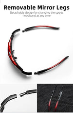 ROCKBROS Cycling Polarized glasses Bike Outdoor Sports Sunglasses MTB Road PC Goggles Eyewear Glasses 5/3 Lens Bicycle Accessory