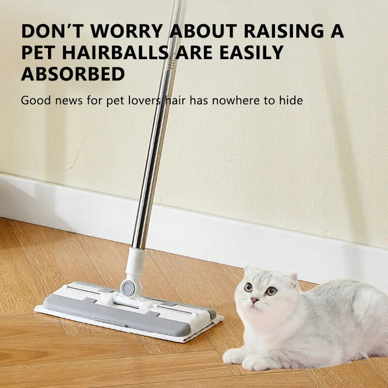 Sabca Clip-On Face Towel Mop Electrostatic Dust Removal Mop Disposable Face Paper Mop For Cleaner Wipes/Dry/Cloth