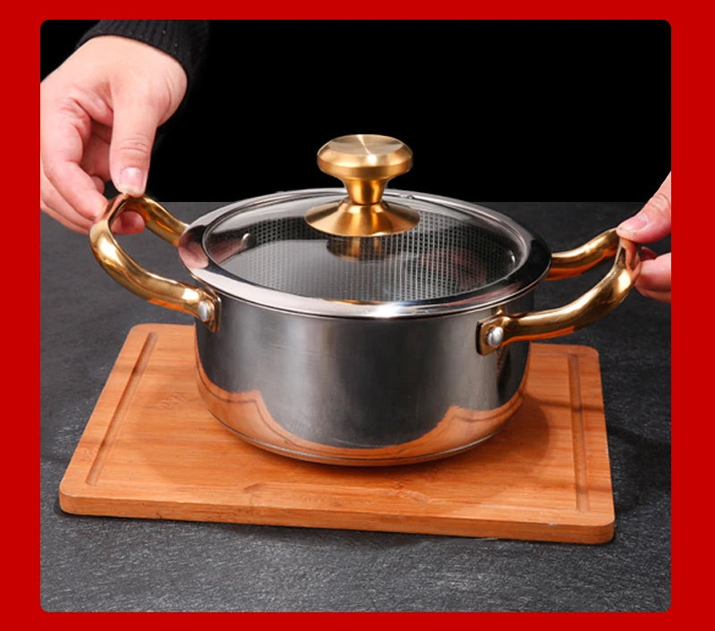 east Essentials Stock 3, Stock Pot Honeycomb Non-stick Pot with lid