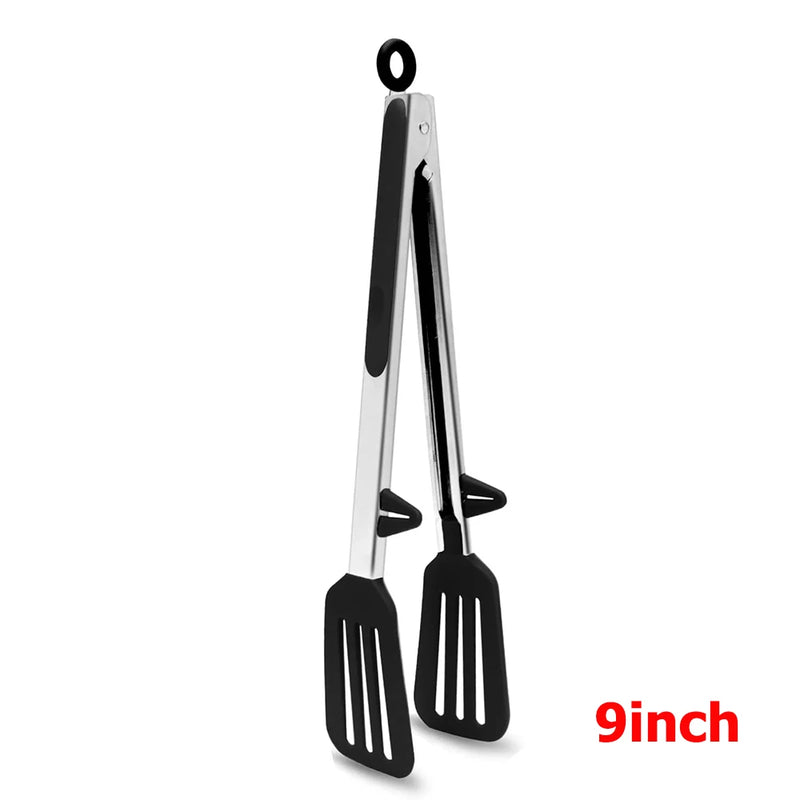 east Essentials Kitchen Tongs Silicone Food Tongs Non Stick Cooking Serving Tongs For BBQ Salad Steak Pasta Spaghetti Noodles