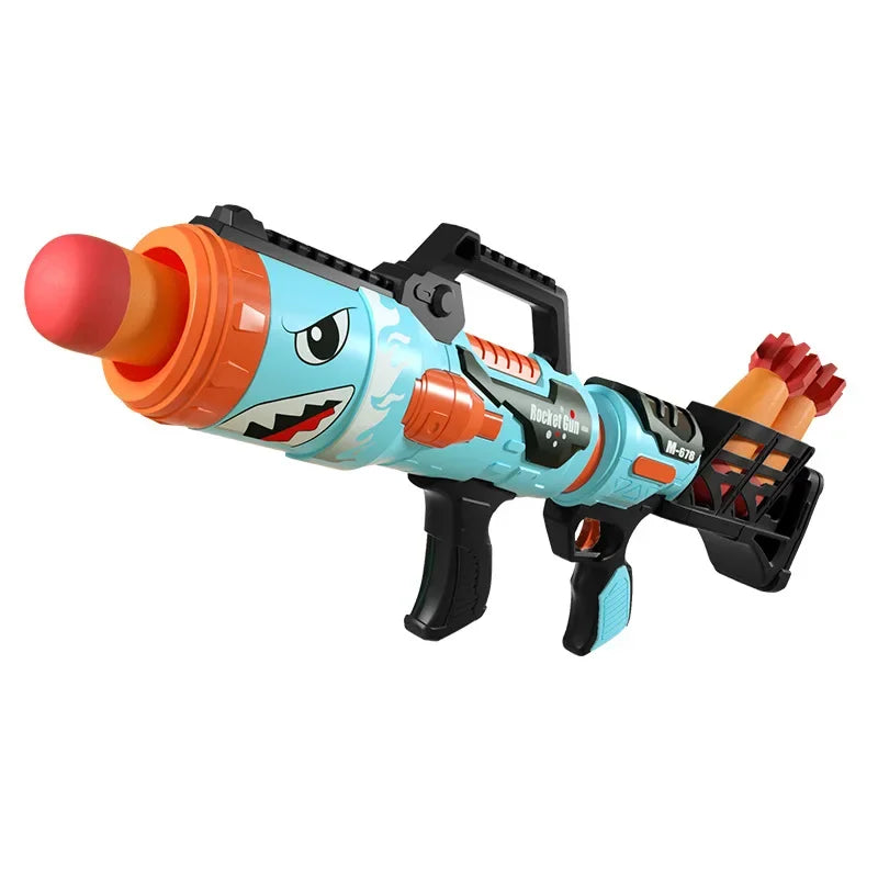Toy Shark Rocket Launcher Air Soft Bullet Toy Gun