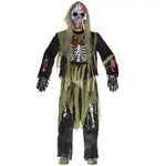 Halloween Zombie Costume for Kids & Adults – Scary Skeleton Living Dead Monster Costume, Spooky Ghost Outfit for Halloween Parties