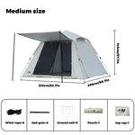 2–3 Person Pop-Up Camping Tent – Waterproof & Windproof with Carry Bag