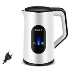 wAvvle 2.2L Stainless Steel Electric Digital Display Large Tea Kettle Auto-Shutoff Thermal Water Kettle 1500W Fast Boil Tea Pot Kettle