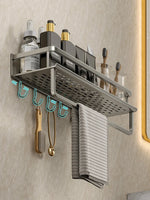 Bahee bathroom rack bathroom shelf toilet space aluminium hanging rack bathroom organizer hang on the wall