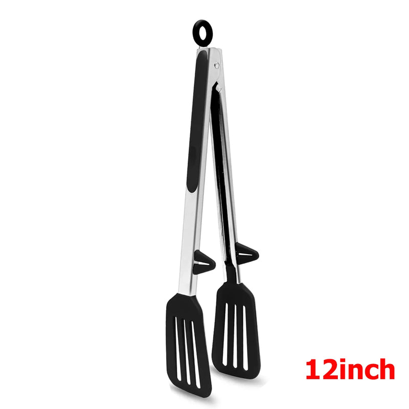 east Essentials Kitchen Tongs Silicone Food Tongs Non Stick Cooking Serving Tongs For BBQ Salad Steak Pasta Spaghetti Noodles