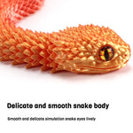 3D Printed Snake Realistic Snake Statue Movable Joint Fidget Toys