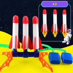 Kids Rocket Launcher Step Pump Power Air Pressed Stomp Outdoor