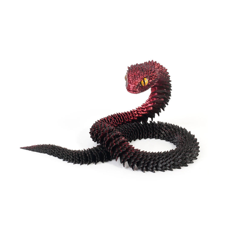 3D Printed Snake Realistic Snake Statue Movable Joint Fidget Toys