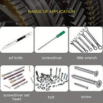 5 Rows 15 Magnets Powerful Magnetic Tool Magnetic Wristband Secure Screws Nails Drill Bits Strong Magnetic Wrist Tool Kits Parts Best for Father's Day