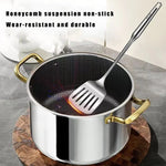 east Essentials Stock 3, Stock Pot Honeycomb Non-stick Pot with lid
