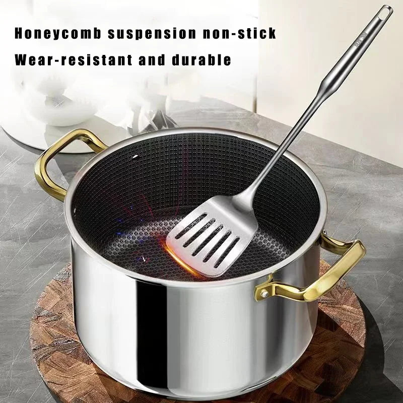 east Essentials Stock 3, Stock Pot Honeycomb Non-stick Pot with lid