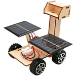 Solar Car Lunar Exploration Vehicle Children's Diy Hand-Assembled Model