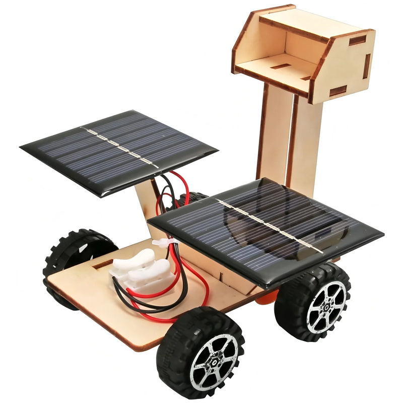 Solar Car Lunar Exploration Vehicle Children's Diy Hand-Assembled Model