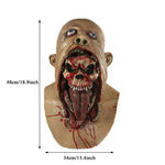 Realistic Scary Zombie Mask – Creepy Horror Face Mask for Adults, Halloween Costume Prop, Zombie Cosplay & Carnival Party Accessory