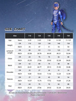 Kids Frost Blue Dragon Knight Costume – Fantasy Jumpsuit with Wings, Tail & Mask, Halloween Carnival Party Cosplay Outfit