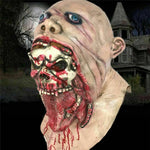 Realistic Scary Zombie Mask – Creepy Horror Face Mask for Adults, Halloween Costume Prop, Zombie Cosplay & Carnival Party Accessory