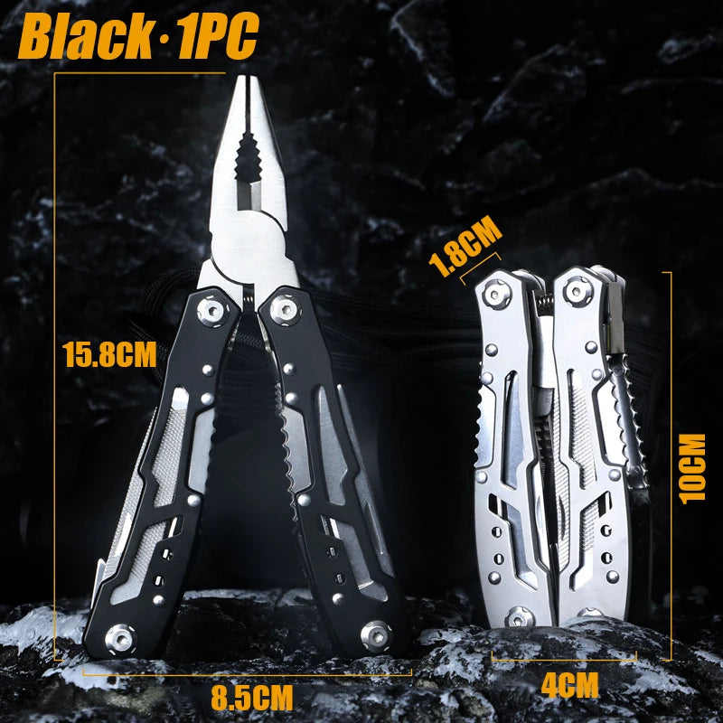 Multifunctional Folding Portable Tool Plier, Knife Stainless Steel Outdoor