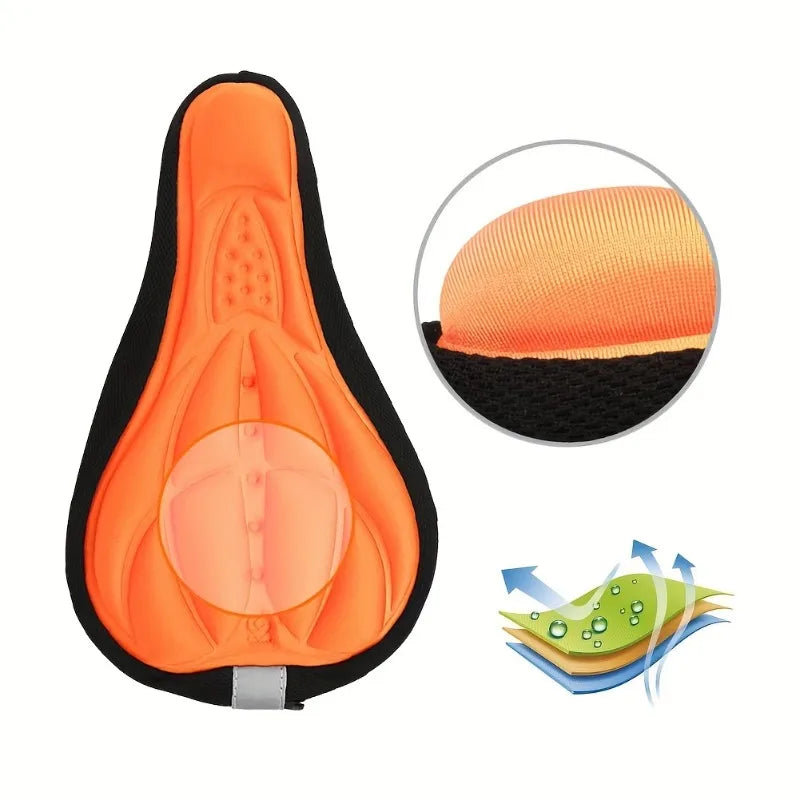 Cycmaster Mountain Bike 3d Saddle Cover Sponge Foam Seat Cushion Silicone Bicycle Seat Cushion Accessories Bicycle Seat Cover