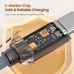 Toocki PD100W Fast Charging Cable USB C To C