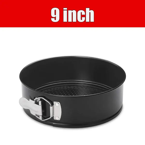 Bakemester 4/7/9/10 Inch Round Cake Mold Springform Pan Nonstick Leakproof Cheesecake Brownies Baking Pan with Removable BottomCake Tools