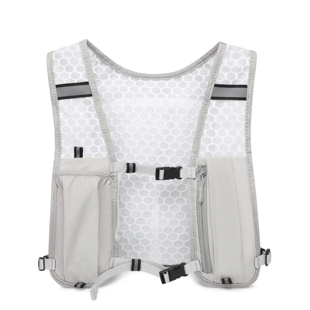 Reflective Lightweight Running Vest for Biking & Sports with Hydration Chest Pack Phone Storage Pocket Outdoor Gear