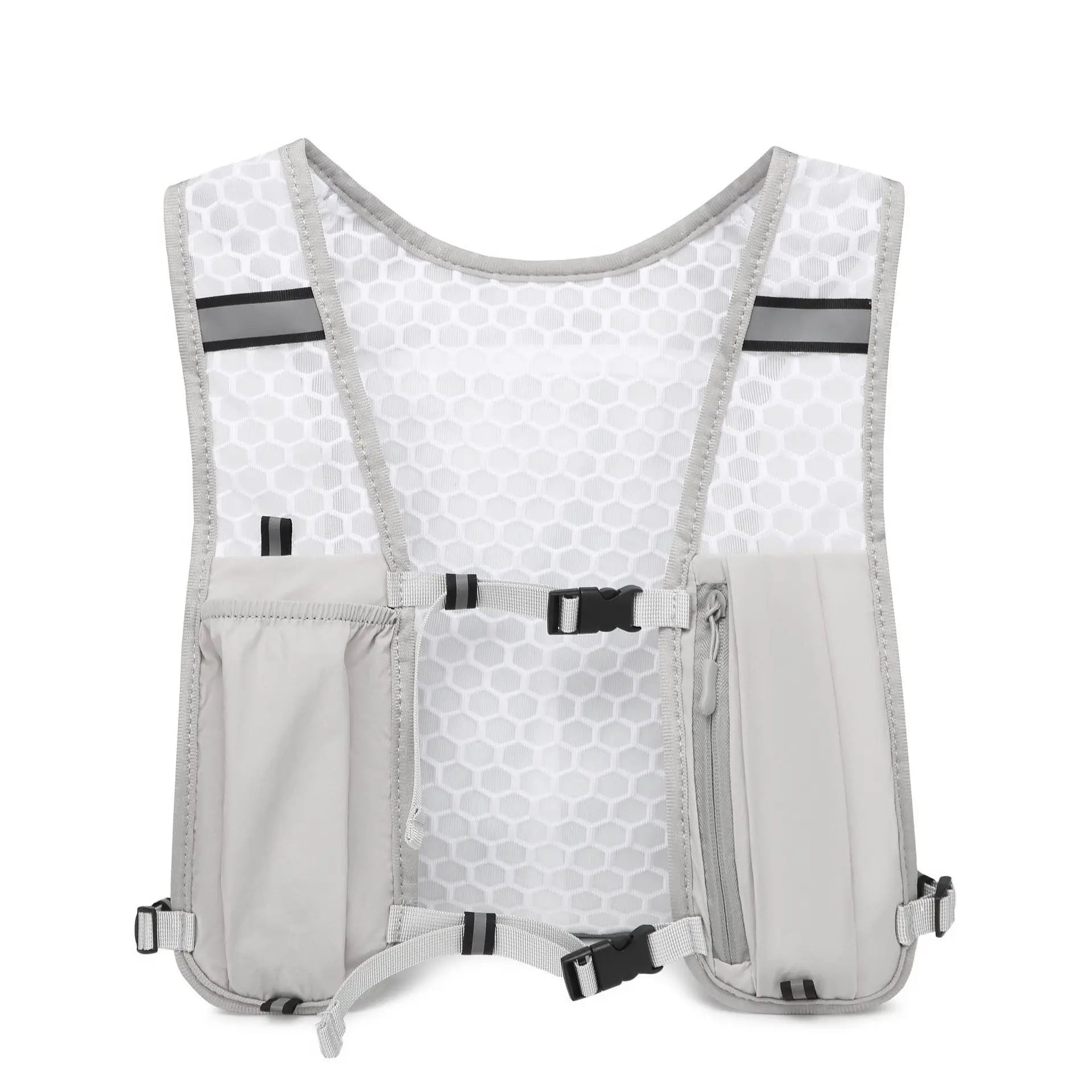 Reflective Lightweight Running Vest for Biking & Sports with Hydration Chest Pack Phone Storage Pocket Outdoor Gear