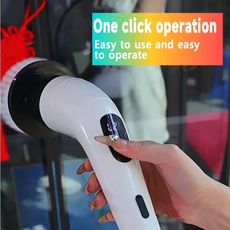 Cordless Household Spin Scrubber Kitchen Gadgets Hairbrushes Bathroom Broom Toilet Multipurpose Cleaning Brush Electric Mops