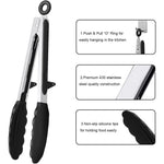 east Essentials Kitchen Tongs Silicone Food Tongs Non Stick Cooking Serving Tongs For BBQ Salad Steak Pasta Spaghetti Noodles
