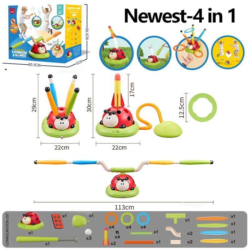 Musical Jump Sports Toys Multifunction Toss Ring Game