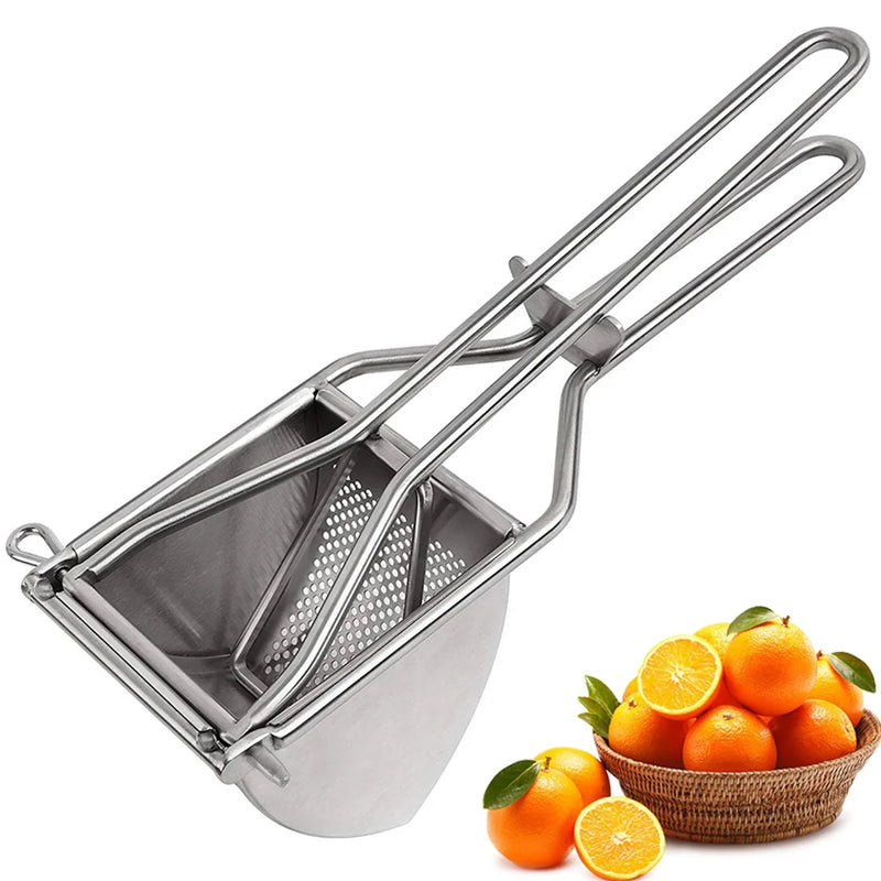 Nawongo Fruit Vegetable Juicer Potato Ricer Stainless Steel Potato Masher Heavy Duty Potato Ricer Masher for Baby Food kitchen items